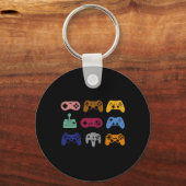 Kontrolle Video Game Controller Console Gaming Ret Schlüsselanhänger (Vorderseite)