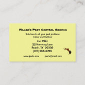 Kontrolle Visitenkarte (Rückseite)