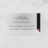 Kontrolle Visitenkarte (Rückseite)