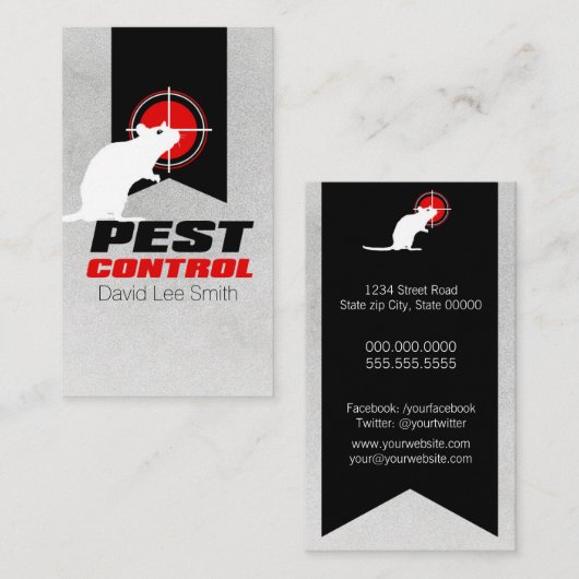 Kontrolle Visitenkarte (Vorne/Hinten)