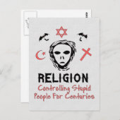 Kontrolle von Dummköpfen Postkarte (Vorne/Hinten)