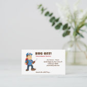 Kontrolle von Exterminator-Fehlern und Schädlingen Visitenkarte (Stehend Vorderseite)