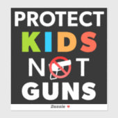 Kontrolle von Waffen - Kinder schützen, keine Gewa Aufkleber (Blatt)