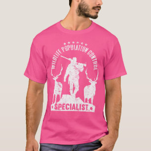 Kontrolle Wildtiere Spezialist Funny Hunti T-Shirt