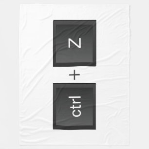 Kontrolle-Z ctrl+Z "UNDO" Spaß PC-Tastatur Fleecedecke