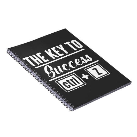 Kontrolle Z Undo Programming Erfolg IT-Nerd Notizblock (Rechte Seite)