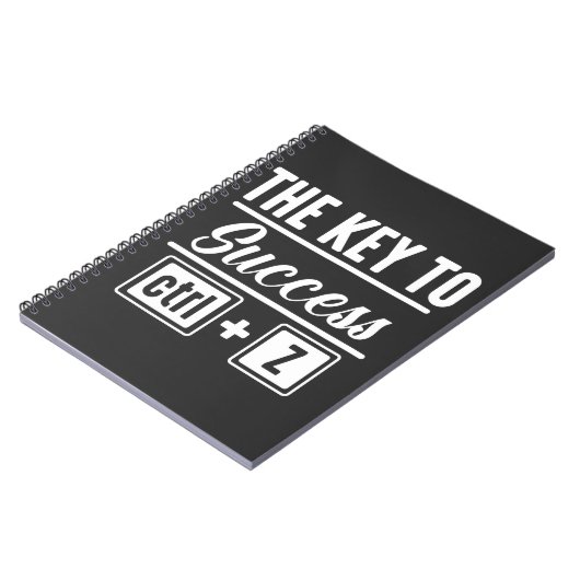 Kontrolle Z Undo Programming Erfolg IT-Nerd Notizblock (Linke Seite)