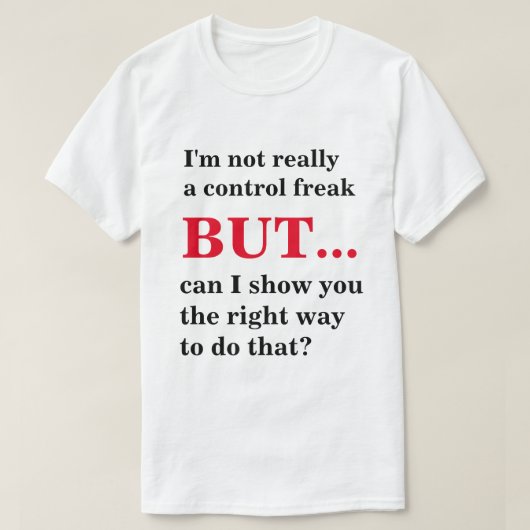 Kontrollen-Freak T-Shirt (Design vorne)