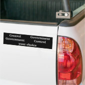 Kontrollen-Regierung, GovernmentControl, Ihre Wahl Autoaufkleber (Auf Lkw)