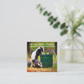 Kontrollen zum Entfernen von Tierkörpern Quadratische Visitenkarte (Stehend Vorderseite)