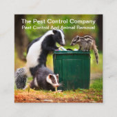 Kontrollen zum Entfernen von Tierkörpern Quadratische Visitenkarte (Vorderseite)