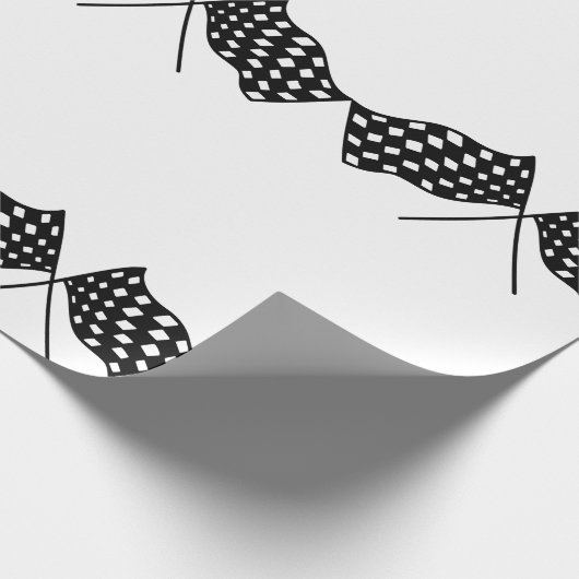 Kontrollflags Geschenkpapier (Ecke)