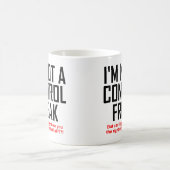 Kontrollfreak Lustiger Becher Kaffeetasse (Mittel)