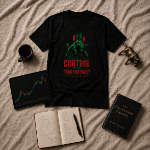 Kontrolliere deine Emotionen Stier Handelsmentalit T-Shirt