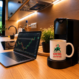 Kontrolliere deine Emotionen Stier Handelsmentalit Tasse