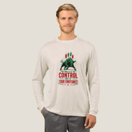 Kontrolliere deine Emotionen Stier Handelsmentalit Tri-Blend Shirt