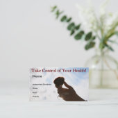 Kontrollieren Sie Ihre Gesundheit - Visitenkarte (Stehend Vorderseite)