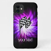 Kontrollierte Flagge; lila Case-Mate iPhone Hülle (Rückseite)