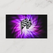 Kontrollierte Flagge; lila Visitenkarte (Rückseite)