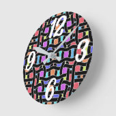 Kontrollierte Randomness Wavy Runde Wanduhr (Winkel)