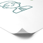 Kontrolliertes Atmen 1 2 3 4 Klassenraum-Poster Poster (Ecke)