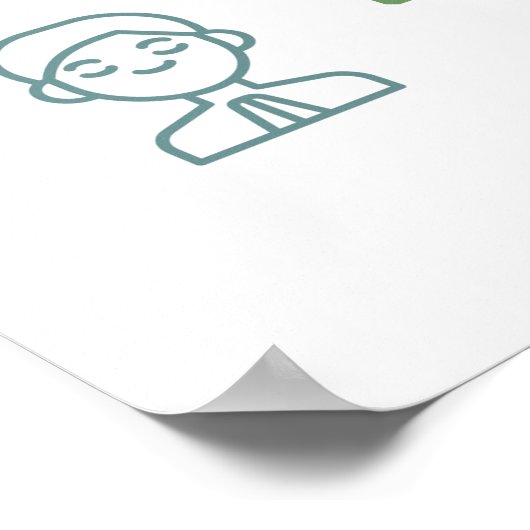 Kontrolliertes Atmen 1 2 3 4 Klassenraum-Poster Poster (Ecke)