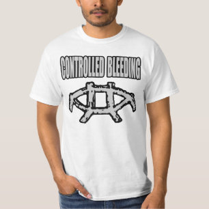 Kontrolliertes Blutungswache-Trax-Era-Symbol (grau T-Shirt
