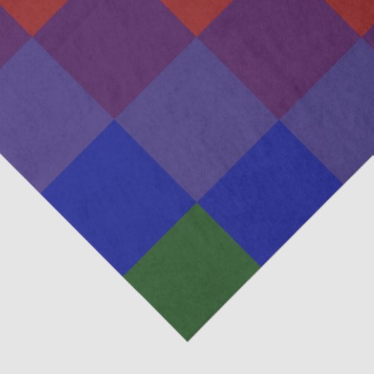 Kontrolliertes Rainbow-Gewebepapier Seidenpapier (Detail)