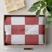 Kontrolliertes Rotes und Weißes Gewebe Seidenpapier (Geschenk)