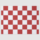 Kontrolliertes Rotes und Weißes Gewebe Seidenpapier (Vorderseite)