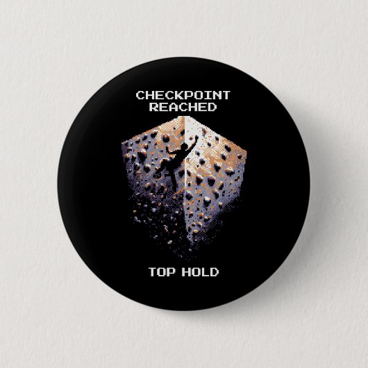 Kontrollpunkt erreicht – Top-Hold-Climbing-Pixel-A Button (Vorderseite)