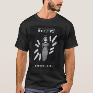 Kontrollteufel – Dark Anime Makima Illustration T-Shirt