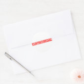 kontroverse Briefmarke Runder Aufkleber (Umschlag)