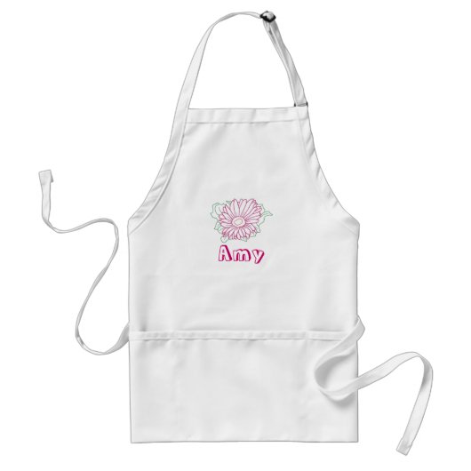 Kontur Art - Fuchsia daisy, Amy Coloring Schürze (Vorne)