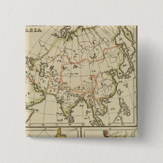 Kontur Asien, Amerika usw. Button (Vorderseite)