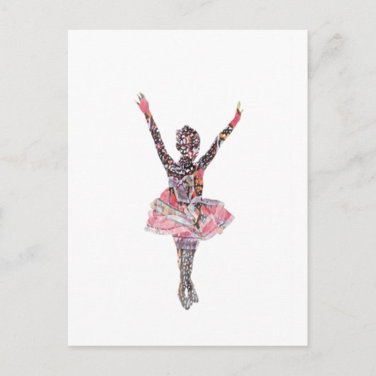 Kontur Ballerina Postkarte (Vorderseite)