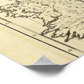 Kontur Britische Inseln Poster (Ecke)