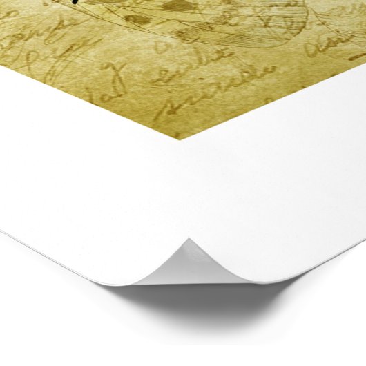 Kontur Butterfly Background Poster (Ecke)