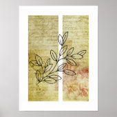 Kontur Butterfly Background Poster (Vorne)