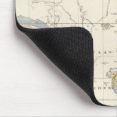 Kontur der Geografie der Pflanze Mousepad (Ecke)