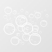 Kontur der Hautfarbe Fensteraufkleber (Blatt)