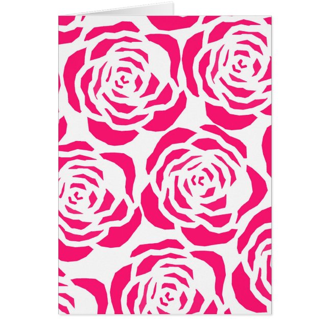 Kontur der heißen rosa Blume (Vorne)