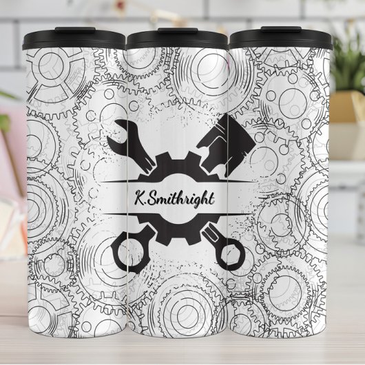 Kontur der Kolbenstange Thermosbecher