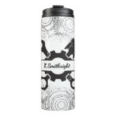 Kontur der Kolbenstange Thermosbecher (Vorderseite)