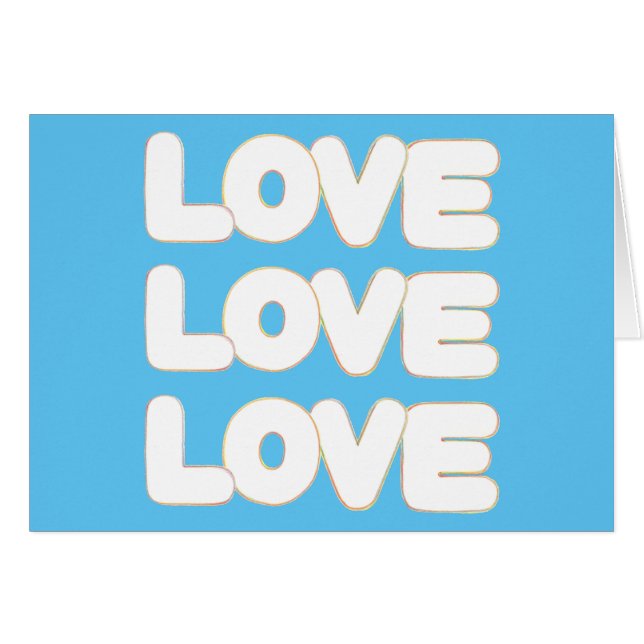 Kontur der Liebe, Grußkarten (Vorderseite (Horizontal))