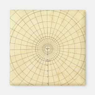 Kontur der südlichen Hemisphäre Magnet