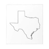 Kontur der Texas Collection Notizblock (Vorderseite)