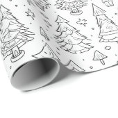 Kontur der Weihnachtsfarben Geschenkpapier (Rolleneckpunkt)