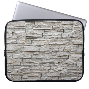 Kontur der weißen Ziegelmauer Laptopschutzhülle
