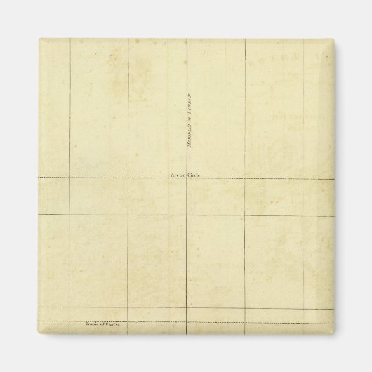 Kontur der Weltkarte Magnet (Vorne)